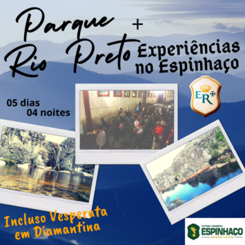 Parque Rio Preto + Experiências no Espinhaço 05 dias e 04 noites