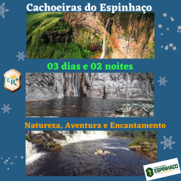 Cachoeiras do Espinhaço 03 dias e 02 noites