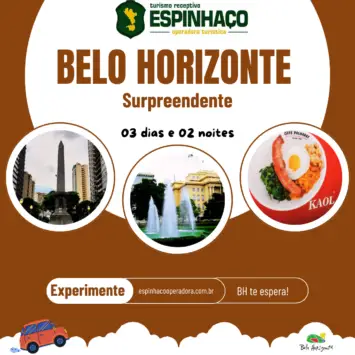 Belo Horizonte Surpreendente 03 dias e 02 noites